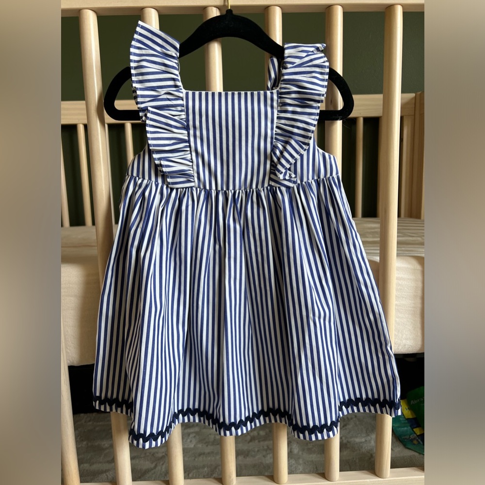 Jacadi | Blue Striped Dress | 24 months